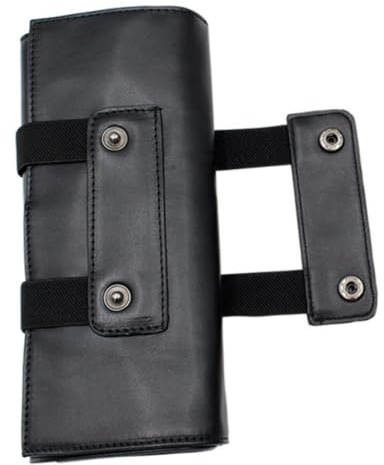 Gogogmee Valigetta Parrucchiere in Pelle Pu Nera, Custodia Porta Forbici e Pettini, Portatile e Minimalista per Parrucchieri e Barbieri in Viaggio