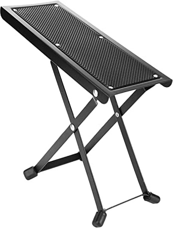 YDuupxe Fußstütze für Klassische Gitarre, Holzpedal, Rutschfester Hocker, Faltbar, aus Metall, Idealer Helfer Beim Üben und Aufführen von Gitarren, Höhenverstellbar mit Breiter Anwendung für Gitarren,