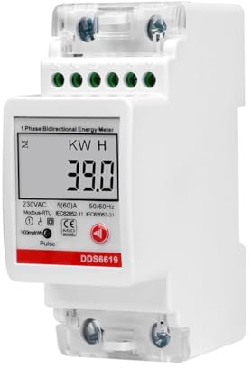 ZYNCUE Einphasiges LCD-Digital-Energiemessgerät mit RS485-Kommunikation für Spannung, Strom, Stromverbrauch in Fabriken und Labors