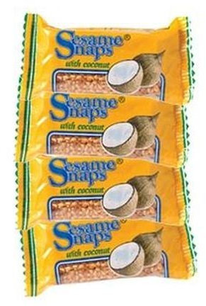 Sesame Snaps Coconut - Multi Pack x 4 (Pack of 4)