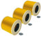 vhbw 3x filtre plissé compatible avec Kärcher A 1000, A 1001, A 2111, A 2131 pt, A 2201, A 2234 pt, A 2901 aspirateur - jaune