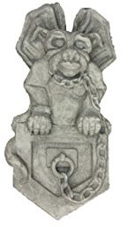 Steingussfigur Wand Gargoyle, Wanddekoration, aus frostfestem Steinguss