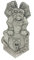 Steingussfigur Wand Gargoyle, Wanddekoration, aus frostfestem Steinguss