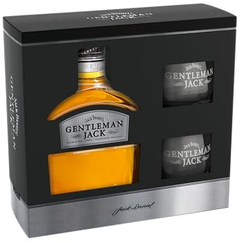 Jack Daniel's Gentleman Jack Tennessee Whiskey 40% With 2 Glasses 0.7 L