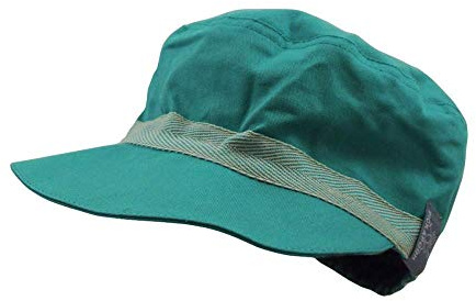 PICKAPOOH Schirmmütze Mika mit UV-Schutz für Kinder und Erwachsene Bio-Baumwolle, Slate Green Gr. 58