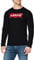 Levi's Men's Long-Sleeve Standard Graphic Tee T-Shirt, Stonewashed Black, XS