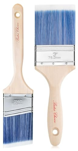 Bates - 2 Pack, 3 Inch & 2.5 Inch, Wood Handle, Paint Brushes Set, Professional House, Trim, Sash Paint Brush