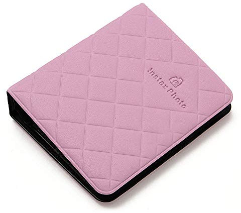 DUBENS Mini 36 Taschen Fotoalbum für Fujifilm Instax Polaroid FujiFilm Instax Film Größe Macaron Bild Fall Aufbewahrung Buch Fall Lagerung (lila)