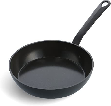 GreenPan Craft Padella in ceramica antiaderente sana da 24 cm, senza PFAS, adatta all'induzione, lavabile in lavastoviglie, adatta al forno, nera