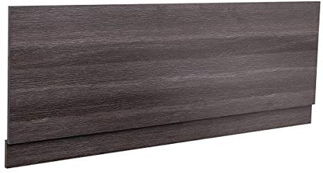 NRG Grey Effect 1800mm Wooden Front Bath Panel for Bathroom Soaking Bathtub