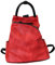 irisaa Damen Rucksack Daypack Tasche Umhänge Tasche Schulrucksack Schultertasche für Frauen und Mädchen, Damen Tasche:Rot