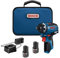 BOSCH GSR12V-300HXB22 12V Max - Kit de destornilladores hexagonales, sin escobillas, 1/4 pulgadas, dos velocidades, con (2) baterías de 2,0 Ah