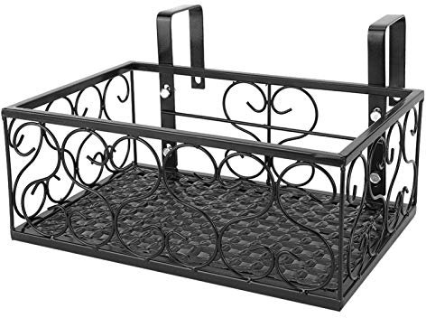 Soporte de flores para ventana de estilo europeo Soporte moderno para macetas Bonsai Jardinera colgante Decoración de balcón 1 x Estante para flores 2 x Accesorios para varillas 4 x Accesorios para tu
