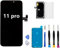 for iPhone 11 Pro Screen Replacement, LCD Touch Screen Display Digitizer for iPhone 11 Pro 5.8 inch Frame Assembly Repair Tools Compatible with Model A2160, A2217, A2215