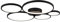 Trio Leuchten LED Deckenleuchte Rondo 622610532, Metall Schwarz matt, inklusiv 49 Watt LED, Switch Dimmer