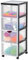 Iris Ohyama Kunststoff-Schubladenbox mit Rollen, 4 tiefen Schubladen, Schwarz, Griffe zum Ziehen, Für Schlafzimmer, Bad, Schule & Büro, BPA-frei, Schubladenschrank, Rollcontainer, A4 Drawer, DDDC-304