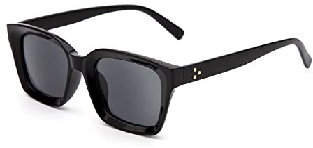 Amorays Elegante Occhiali da sole da lettura Protezione UV400 Oversize Square Frame Con Cerniera a Molla Lettori per Donna Uomo TYLH6561(TYLHNero,+3.50