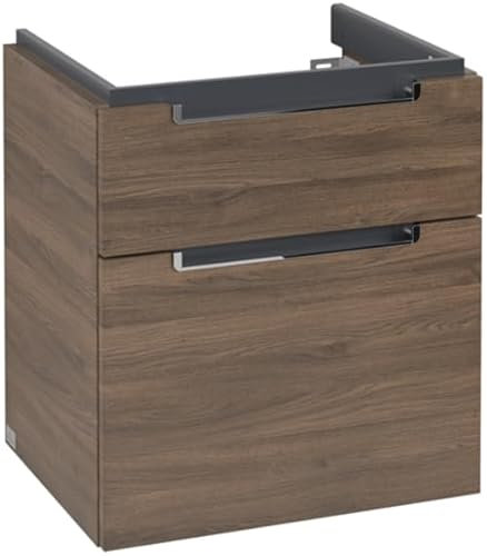 Villeroy & Boch Waschtischunterschrank XXL Subway 2.0 A908, Farbe: Arizona Oak, Griff Chrom glänzend