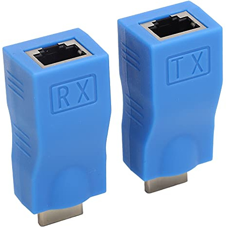 Adaptateur HDMI vers RJ45, Interface Multimédia HD vers Extension de Câble Réseau RJ45, Convertisseur HDMI vers RJ45, Récepteur émetteur de Convertisseur de Câble 1080P 30m.