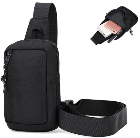 Brusttasche Sling Rucksack Schultertasche, Handy Umhängetasche Herren Klein, Damen Herren Wasserdicht Schultertasche Verstellbarem Herrentaschen Reisetaschen Multipurpose Tagepacks Chest Crossbody Bag