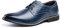 Chaussure Homme Derby Oxford Homme Classique Brogues Casual Mariage Chaussures Dressing Lacets Cuir Vernis 1016 Bleu Taille 39