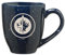 Rico Industries NHL Hockey New York Rangers Royal Kaffeetasse aus Keramik, 473 ml, Lasergravur, gesprenkelt