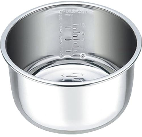 BESTonZON Pentola interna per cuoci riso, pentola a pressione, rivestimento antiaderente, ciotola da cucina da 4 l, contenitore per la preparazione di pasti per fornelli elettrici