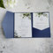 MillaSaw Einladungskarten mit Umschlag für Hochzeit, Brautparty, Geburtstag, Dankeskarte, 12,7 x 17,8 cm, Blau, 20 Sets