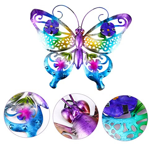 TOPBATHY Schmetterlinge Hängendes Metall Ornament Garten Dekoration Schmetterling Anhänger Für Wanddeko Mit Lebendigem Muster