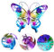 Eiserner Schmetterling Schmiedeeisen Wanddeko Schmetterling Gartendeko Gartenfigur Schmetterling Wandschmuck Tiere Schmetterling Skulptur Wand Ornamente Metall
