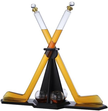 Baseball Bat Whiskey & Wine Decanter 4 Baseball Glasses, Golf Club Liquor Decanter and Golf Ball Whiskey Glasses, Birthday Gift for Men Him