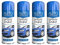 PEBBLE HUG All Purpose Spray Paint, Blue Gloss Aerosol Paint, Ideal and Perfect Finish for Cars, Bikes, Vans, Metal and Wood, Quick Drying, 250ml (4 Pcs)