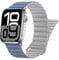 HITZEE Compatible with Apple Watch Strap 49/46/45/44/42/41/40/38mm, Double Sided Wearable Silicone Magnetic Band Compatible for iWatch Ultra 2 Series 10 9 8 7 SE 6 5 4 (38/40/41/42mm, Grey Blue)