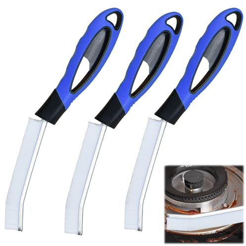 DECARETA 3 Pezzi Spazzole per Fessure con Manico Spazzola Pulisci Fughe con Setole Dure Spazzola per Fughe Piastrelle Multifunzionale per Cucina, Bagno, Scanalature di Porte e Finestre.