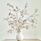 Avoeco Künstliche grüne Stängel, 119,9 cm hoch, künstliche Zweige aus künstlichem Enkianthus Perulatus, für Zuhause, Garten, Büro, Hochzeit, Vasenfüller, Ladendekoration (Rotbraun)
