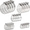 20 Pcs Collier de Serrage Tuyau 5 Tailles 6-51mm Collier de Serrage Réglable,Serre-Joints à Tuyau 304 Acier Inoxydable de Fixation, pour le jardin, la maison, la piscine