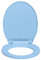 Homgoday Tapa WC Asiento de Inodoro de Repuesto Tapa y Asiento de váter con Cierre Suave Ovalada Diámetro del Orificio de Montaje: 13-20 mm Azul