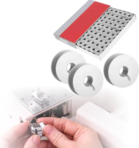 100 bobinas de acero estilo L 55623A bobina metálica con ranura para bobinador accesorios para máquinas de coser con portabobinas para piezas de máquinas de coser industriales.