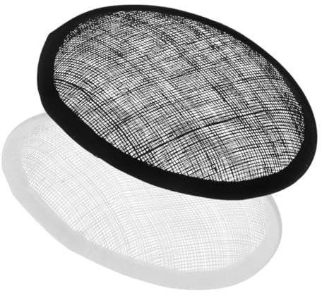 Runder Fascinator Hutfuß aus Sinamay, 2 Stück für Selbstgemacht Millinery
