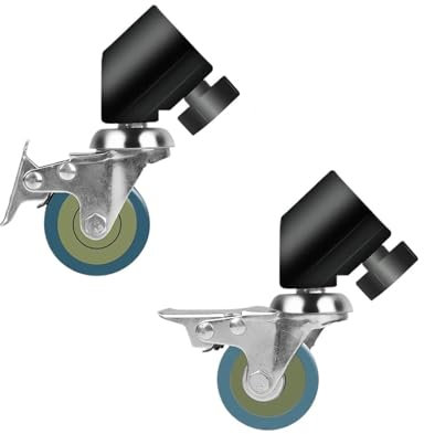 JKGVNCT Halterung Lenkrolle Raddurchmesser 22 mm for Fotografie Stativ C-Typ Halterung spezielles Radzubehör