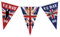Guirlande de fanions pour 80e anniversaire de la Ve Jour 2025 VE Day - Décorations souvenirs - Drapeau de la victoire en Europe