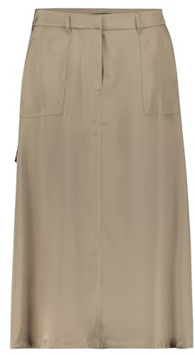 Betty Barclay Damen Satinrock mit aufgesetzten Taschen 40, Soft Olive