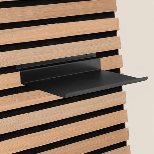 Étagère pour panneaux acoustiques, 40 x 15 cm, en métal, étagère flottante, pour salon, chambre à coucher, bureau, cuisine, accessoires pour panneaux acoustiques (40 x 15 cm)