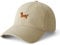 dalerno Premium Dackel Kappe- Hochwertige Kappe mit Niedlicher Dackel-Stickerei - Verstellbare Beige Kappe für Damen & Herren - Elegantes Hundemotiv Dackelfans