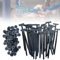 Serre Cable,200 Pcs Attaches Autobloquantes Universelles en nylon Rivets en Plastique pour Réparation Automobile, Fixation Rapide et trou (100 Pcs)