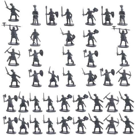 Generisch Zinnsoldaten | Miniatur Figuren Antike Krieger | 100 Stück Modellfiguren Antike Spielzeug-Sets Gesellschaftsspiel für Rollenspiele und Kinderpartys Kuchendekoration und Mädchen