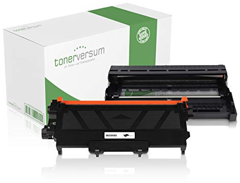 Jumbo XXL Toner und Trommel kompatibel zu Brother DR-2200 TN-2220 Schwarz für DCP-7060d DCP-7065dn HL-2250dn MFC-7460dn MFC-7360n MFC-7360ne Fax 2840 Laserdrucker