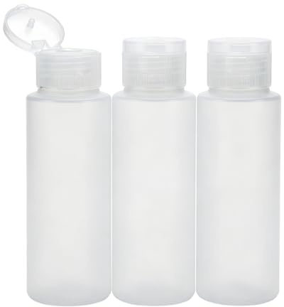 100ML 100G 3.4oz Clear Empty Travel Soft Flip Cap Tubes Plastic Squeezable and Refillable Travel Containers for Facial Cleanser Shampoo Conditioner Shower Lotion Toiletries Pack of 3