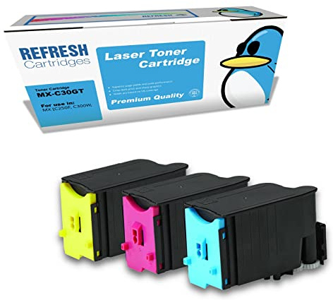 Refresh Cartridges Remanufactured Toner Cartridge Replacement for Sharp MX-C30GT (Multi-Colour)