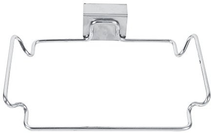 Fdit Stainless Steel Trash Rack Garbage Bag Holder Kitchen Cabinet for Kitchen Hook Hang Dishcloth Rubbish